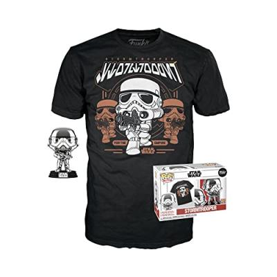 FUNKO  Stormtrooper Star Wars Pop And Short Sleeve T-shirt Noir S
