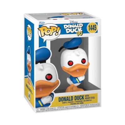 Disney Dd 90th Anniversary - Figurine Pop! Donald Duck (heart Eyes) 9 Cm