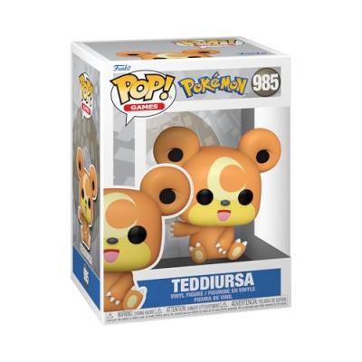 FUNKO  Pokemon Pop! Games Vinyl Teddiursa 9 Cm Figure Clair 