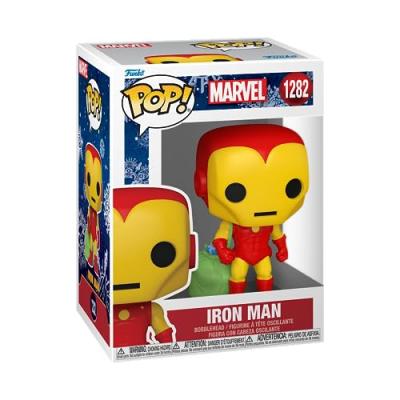 FUNKO Figurine  Marvel Pop Holiday Iron Man W/Bag- - Figurine