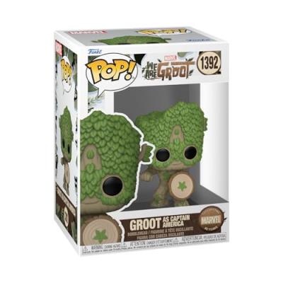 FUNKO Figurine Pop  WE ARE GROOT - POP Marvel N&deg; 1392 - Captain America - Figurines Pop - 227598 
