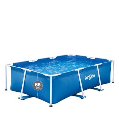 FUNSICLE Piscine tubulaire rectangulaire  2,60 m x 1,60 m x 0,66 m