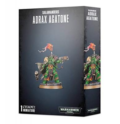 GAMES WORKSHOP  Warhammer 40k - Salamanders Adrax Agatone 48-92 Noir