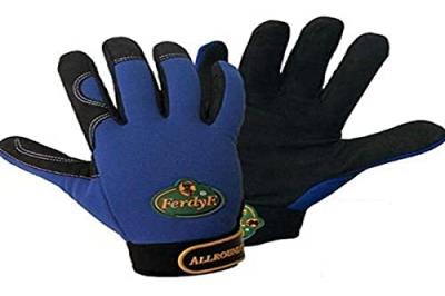 FERDYF. Gants de protection 1900-8 Cuir synth&eacute;tique CLARINO EN 388 RISQUES MECANIQUES 2121 Taille 8 (M)