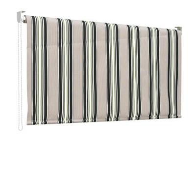 GARDEN Tente de chute &agrave; rayures vertes 250x150