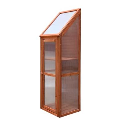 GARDIUN Serre de Jardin Wooden III 41x35x132 cm en Bois et Polycarbonate