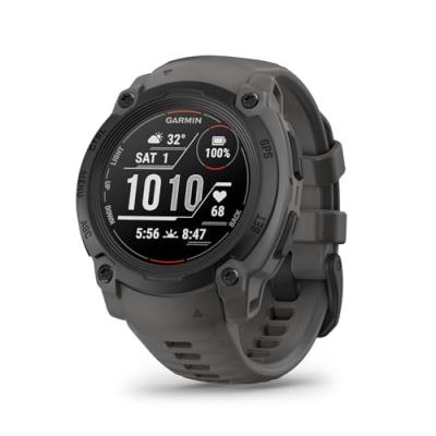 GARMIN Montre gps  instinct e 40 mm noir avec bracelet en silicone gris charcoal