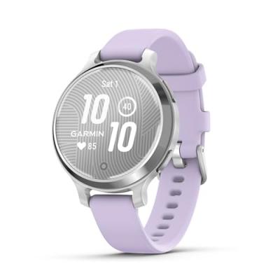 GARMIN Montre connect&eacute; Femme  Lily 2 Active, Silver, Silicone lilas