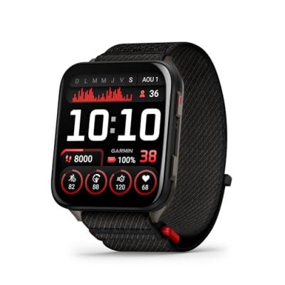 GARMIN Venu X1, Boitier de 50 mm avec bracelet nylon ComfortFit, Noir - Neuf
