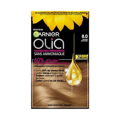 OLIA GARNIER  Coloration permanente sans ammoniaque - 8.0 Blond naturel 