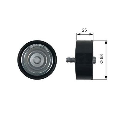 GATES  Galet enrouleur (courroie d'accessoire) T36407