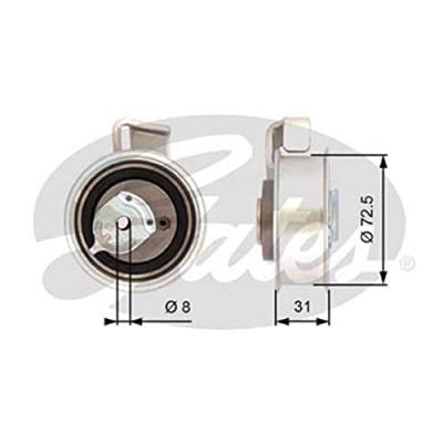 GATES Poulie-tendeur courroie de distribution PowerGrip&reg; T43072 