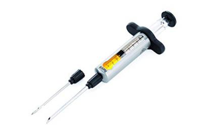 GEFU Seringue &agrave; marinade BBQ  Acier inoxydable Argent