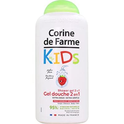 CORINE DE FARME  Gel Douche 2 en 1 Corps & Cheveux Fraise 300 ml