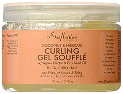 SHEA MOISTURE  Gel Souffl&eacute; D&eacute;finition Boucles Coco/Hibiscus 340 g