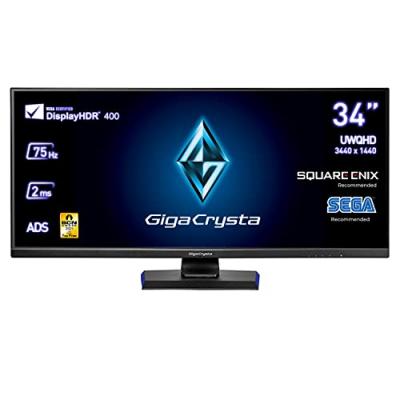 GIGACRYSTA Ecran PC  GC-WQ341XDB 34 LED QHD 75Hz DisplayPort HDMI Noir
