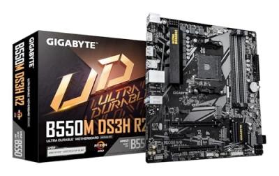 GIGABYTE Carte M&egrave;re  B550M DS3H R2 AM4 Micro ATX 128GB DDR4 4733MHz