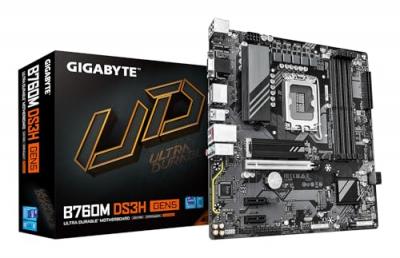 GIGABYTE Placa Base  B760 Express LGA 1700 Micro ATX B760M DS3H GEN5 DDR5 PCIe 5.0 2.5GbE