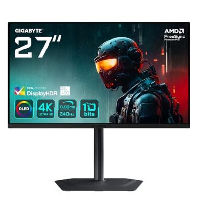GIGABYTE Ecran PC  MO27U2 27"" QD-OLED 4K/240Hz/0.03ms/USB-C/G-Sync