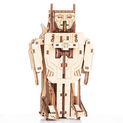  Gigamic Robot-avion Transformeur Maquette 3d Mobile En Bois
