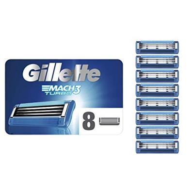 GILLETTE  Lames de rasoir Mach3 Turbo x8