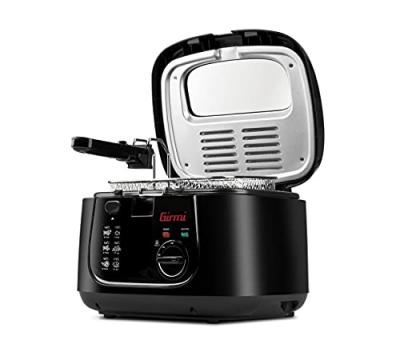 GIRMI  FG21 Friteuse, 1800 W, 2,5 L, Anti-adh&eacute;sif, Noir
