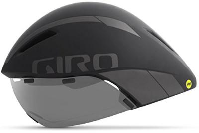 GIRO  Aerohead MIPS Aero/Tri Casque Mixte, Noir/Titane, M 55-59cm