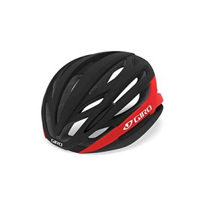 GIRO  Syntax Casque Route Mixte, Noir Mat/Rouge Vif, L 59-63cm