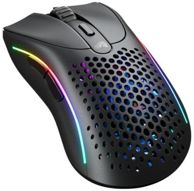 GLORIOUS PC GAMING RACE Glorious Model D 2 Souris de jeu sans fil sans fil 2,4 GHz / Bluetooth 26 000 DPI Noir