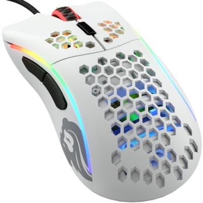 GLORIOUS PC GAMING RACE Souris  Model D GLO-MS-DM-MW Avec Fil USB 12000DPI 6 Boutons Blanc Mat 