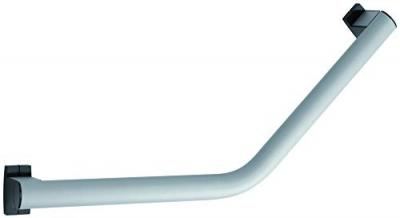 GODONNIER  - Barre coud&eacute;e 135 35x35cm alu &eacute;poxy gris caches r&eacute;sine