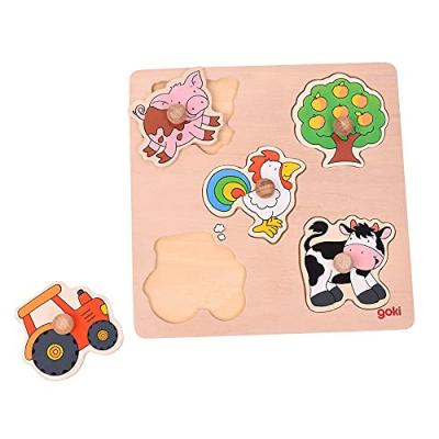 GOKI Puzzle &agrave; boutons ferme  5 &eacute;l&eacute;ments