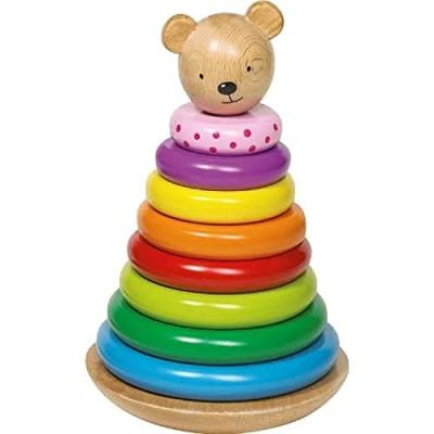 EDUCO Goki - 2041773 - Formes &Agrave; Trier Et &Agrave; Empiler - Jeu Embo&icirc;tement - Ours
