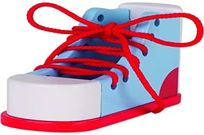 GOKI  Chaussure &agrave; Lacer Multicolore, 58784, Bleu/Rouge/Blanc