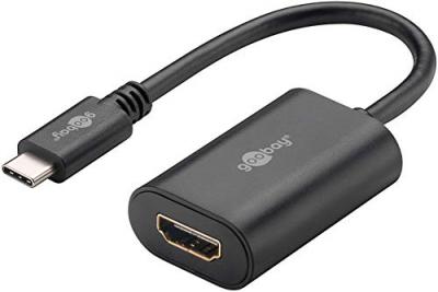GOOBAY  38532 Adaptateur USB-C HDMI 4k 60&nbsp;Hz, Noir