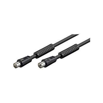 GOOBAY  50728 C&acirc;ble de Connexion Antennes (80 dB), Ferrite, Double Blindage, 1.5m Longueur