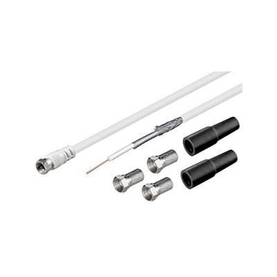 GOOBAY  100 dB Set c&acirc;ble d'antenne coaxial C&acirc;ble de raccordement LNB 30 m