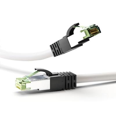 GOOBAY C&acirc;ble ethernet RJ45 Cat 8.1 S/FTP - Blanc - 15 m&egrave;tres - 
