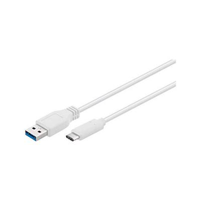 GOOBAY  67188 C&acirc;ble USB-C Vers USB A 3.0, Blanc, 1m Longueur