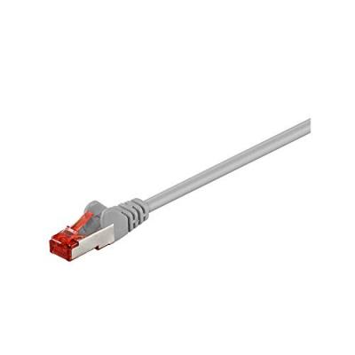 WENTRONIC Goobay 93569 CAT 6 C&acirc;ble de Liaison, S/FTP (PiMF), Gris, 1m Longueur