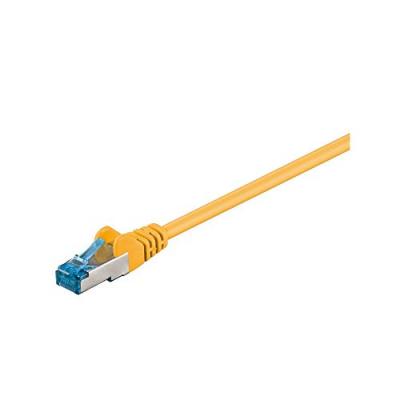 GOOBAY  93679 CAT 6a C&acirc;ble de Liaison, S/FTP (PiMF), Jaune, 1m Longueur