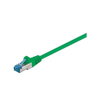 WENTRONIC Goobay 93702 CAT 6a C&acirc;ble de Liaison, S/FTP (PiMF), Vert, 10m Longueur