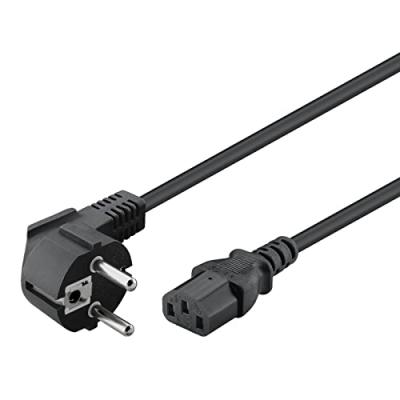 WENTRONIC Goobay C&acirc;ble d'alimentation pour processeur CEE7/C13 3 m Noir