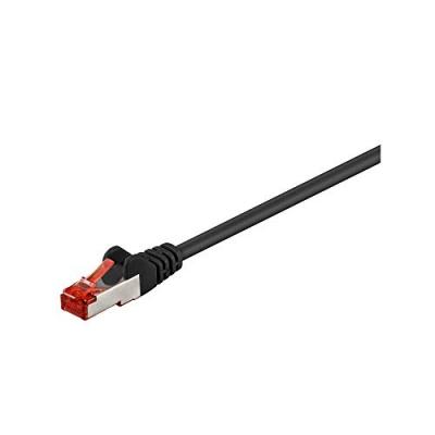 WENTRONIC Goobay 95651 CAT 6 C&acirc;ble de Liaison, S/FTP (PiMF), Noir, 25 m Longueur
