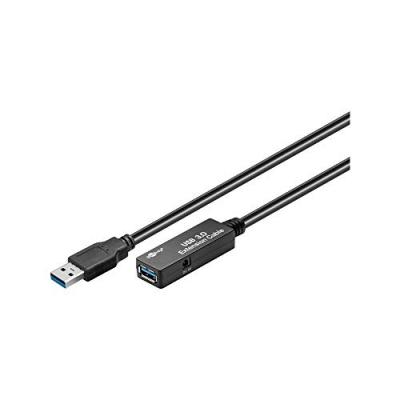 GOOBAY  95727 C&acirc;ble d'Extension USB 3.0 Actif, Noir, 5m Longueur