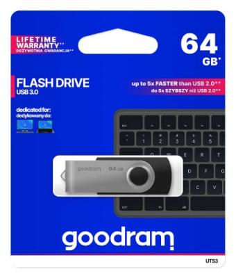 GOODRAM  UTS3 - Cl&eacute; USB - 64 Go - USB 3.1 - noir