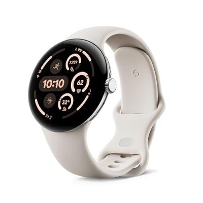 GOOGLE Montre connect&eacute;e  Pixel Watch 3 Wifi 45 mm Blanc Porcelaine 