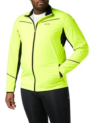GORE Veste running  wear r3 partial jaune fluo