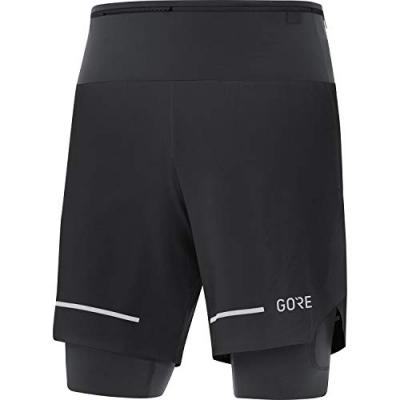 GOREWEAR GORE WEAR Short de Running pour Hommes Ultimate 2 en 1, S, Noir