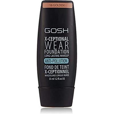 GOSH  X-Ceptional Wear Foundation Long Lasting Makeup 16 Golden 35ml